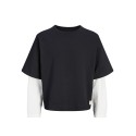 JACK & JONES JUNIOR Echo double layered sweatshirt - Black