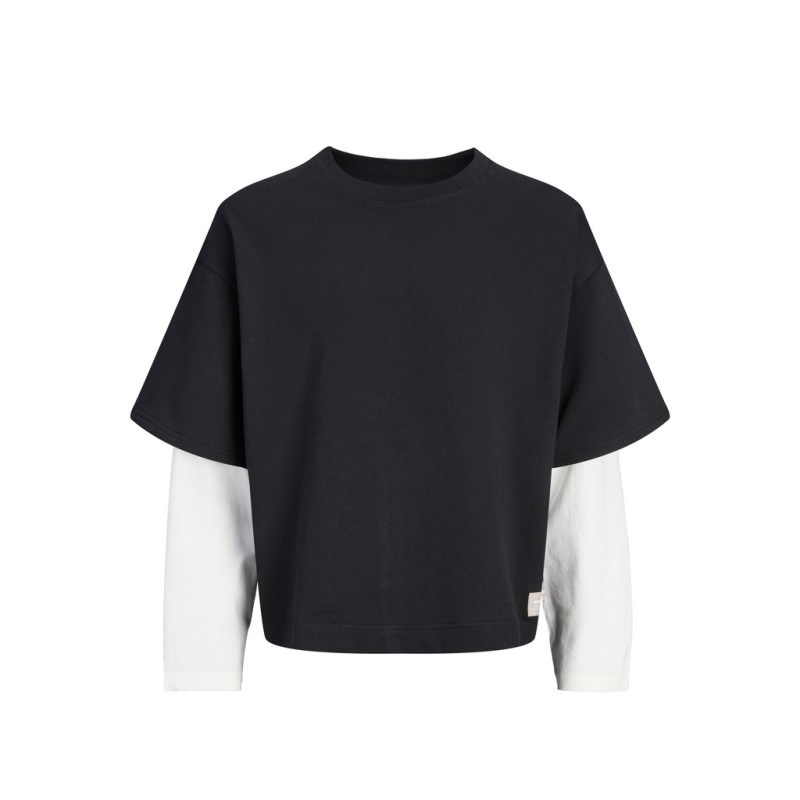 JACK & JONES JUNIOR Echo double layered sweatshirt - Black