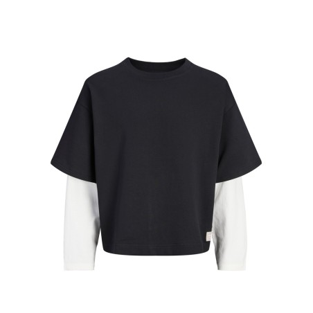 JACK & JONES JUNIOR Echo double layered sweatshirt - Black