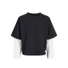 JACK & JONES JUNIOR Echo double layered sweatshirt - Black