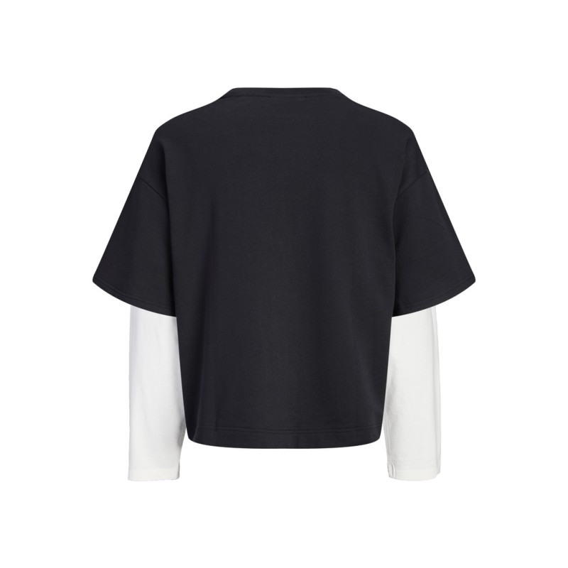 JACK & JONES JUNIOR Echo double layered sweatshirt - Black