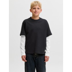 JACK & JONES JUNIOR Echo double layered sweatshirt - Black