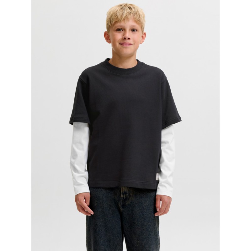 JACK & JONES JUNIOR Echo double layered sweatshirt - Black
