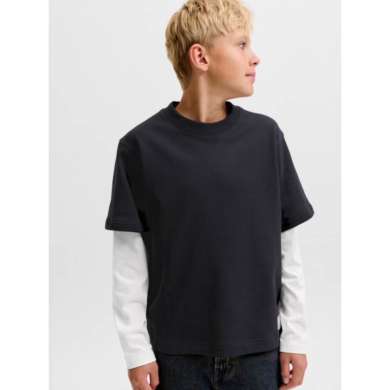 JACK & JONES JUNIOR Echo double layered sweatshirt - Black