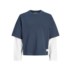 JACK & JONES JUNIOR Echo double layered sweatshirt - Outer Space
