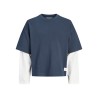 JACK & JONES JUNIOR Echo double layered sweatshirt - Outer Space