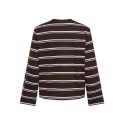 ONLY Freja langærmet bluse - Coffee Bean / BALLAD BLUE