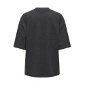 JDY Vita life T-shirt - Dark Grey Melange / MELANGE