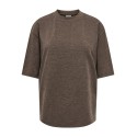 JDY Vita life T-shirt - Coffee Bean / MELANGE