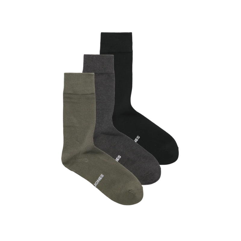 JACK & JONES Louis strømper 3 pak - Smokey Olive / BLACK