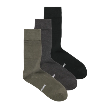JACK & JONES Louis strømper 3 pak - Smokey Olive / BLACK