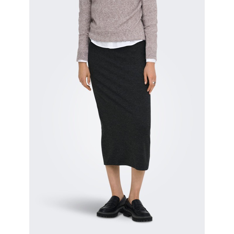 JDY Vita lang nederdel - Dark Grey Melange / MELANGE