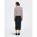 JDY Vita lang nederdel - Dark Grey Melange / MELANGE