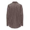 ONLY Oregon Assy skjorte - Coffee Bean / CLOUD DANCER / TAUPE GRAY