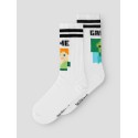NAME IT KIDS Jakobsen Minecraft tennisstrømper 2 pak - Bright White