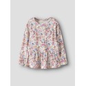 NAME IT MINI Nadena langærmet bluse - Peyote Melange / Lilas
