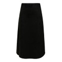 ONLY Diane faux midi ruskinds nederdel - Sort