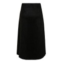 ONLY Diane faux midi ruskinds nederdel - Sort