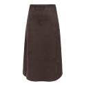 ONLY Diane faux midi ruskinds nederdel - Coffee Bean