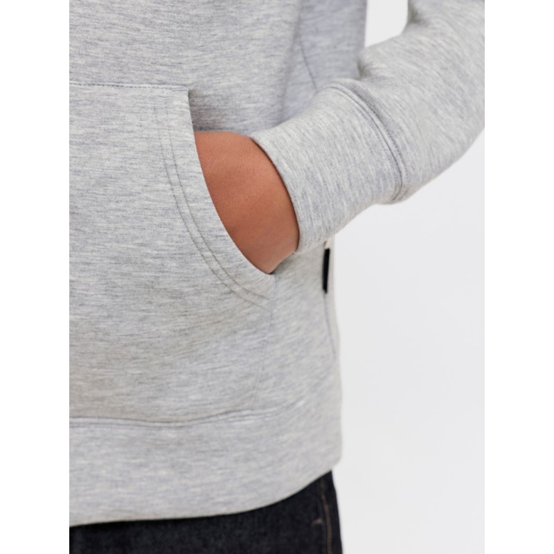 JACK & JONES JUNIOR Legacy sweat scuba hoodie - Light Grey Melange