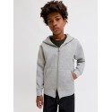 JACK & JONES JUNIOR Legacy sweat scuba hoodie - Light Grey Melange