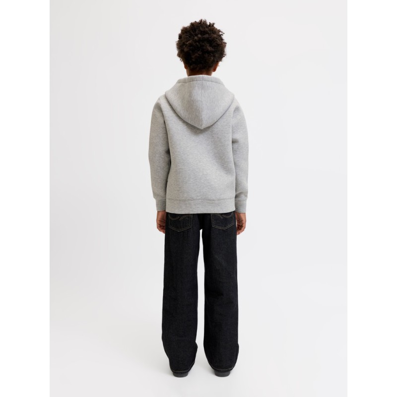 JACK & JONES JUNIOR Legacy sweat scuba hoodie - Light Grey Melange