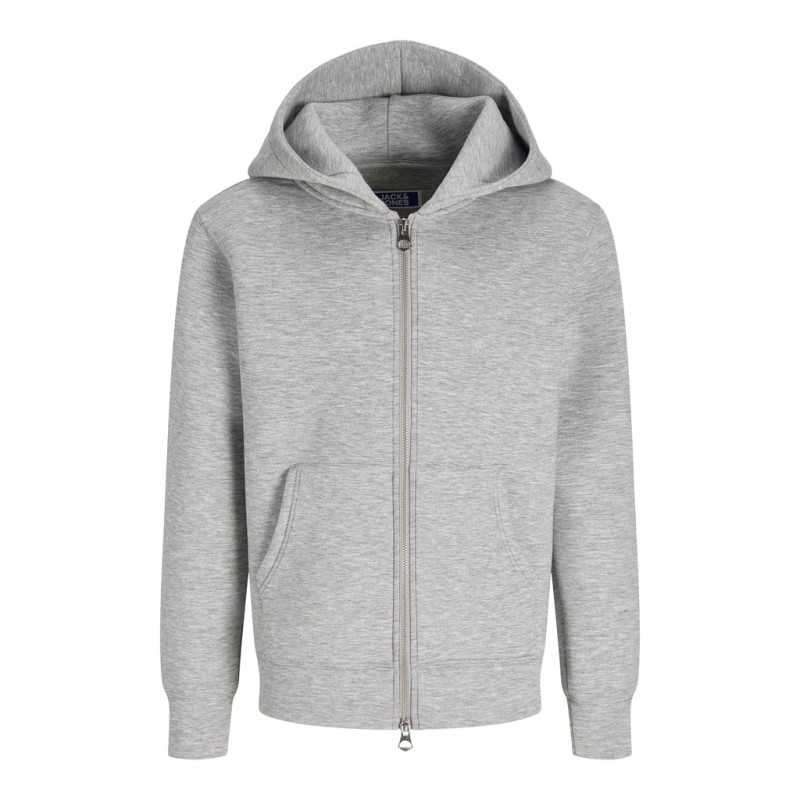 JACK & JONES JUNIOR Legacy sweat scuba hoodie - Light Grey Melange