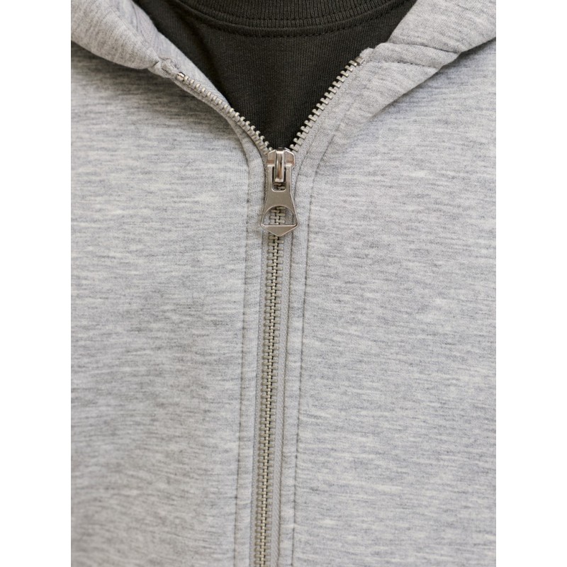 JACK & JONES JUNIOR Legacy sweat scuba hoodie - Light Grey Melange