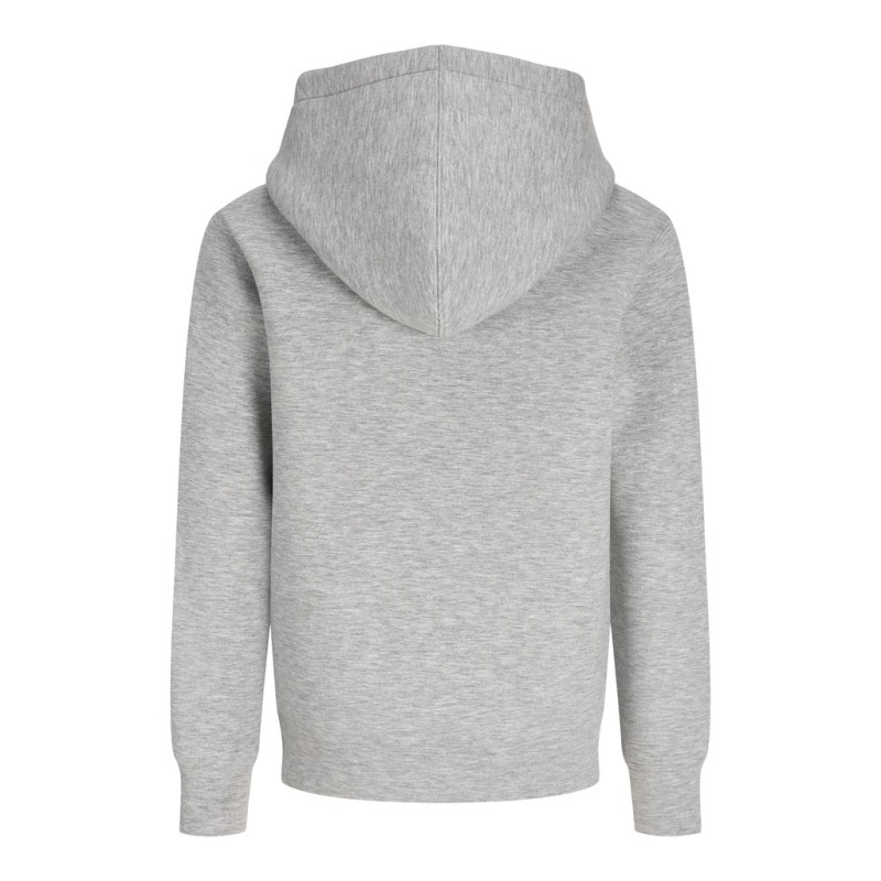 JACK & JONES JUNIOR Legacy sweat scuba hoodie - Light Grey Melange