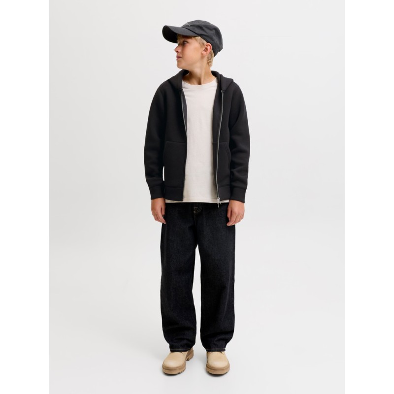 JACK & JONES JUNIOR Legacy sweat scuba hoodie - Sort