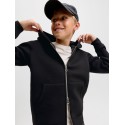 JACK & JONES JUNIOR Legacy sweat scuba hoodie - Sort