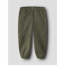 NAME IT MINI Ben barrel twill bukser - Olive Night