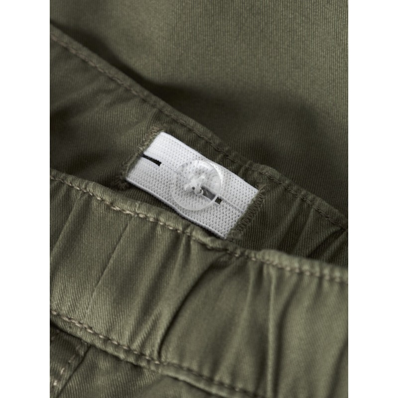 NAME IT MINI Ben barrel twill bukser - Olive Night