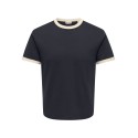ONLY & SONS Willo T-shirt - Dark Navy / Antique white