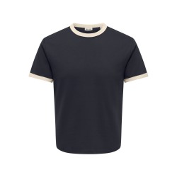 ONLY & SONS Willo T-shirt - Dark Navy / Antique white