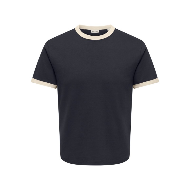 ONLY & SONS Willo T-shirt - Dark Navy / Antique white