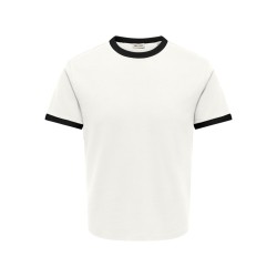 ONLY & SONS Willo T-shirt - Cloud Dancer / Black