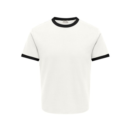 ONLY & SONS Willo T-shirt - Cloud Dancer / Black