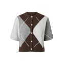 PIECES Sally strik cardigan - Hot Fudge / GREY / BIRCH