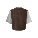 PIECES Sally strik cardigan - Hot Fudge / GREY / BIRCH