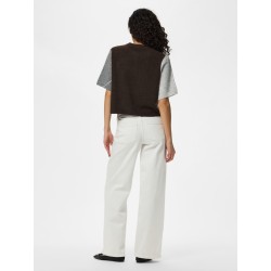 PIECES Sally strik cardigan - Hot Fudge / GREY / BIRCH