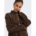 ONLY Kana Corduroy langærmet jakke - Chocolate Martini