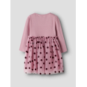 NAME IT MINI Nagina langærmet tulle kjole - Lilas
