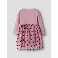 NAME IT MINI Nagina langærmet tulle kjole - Lilas