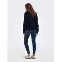 ONLY Camilla langærmet strik pullover - Night Sky