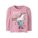 NAME IT MINI Anna langærmet Pippi bluse - Lilas