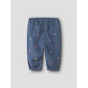 NAME IT BABY Rose broderede jeans 5321 - Soft Denim / EMB