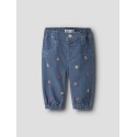 NAME IT BABY Rose broderede jeans 5321 - Soft Denim / EMB