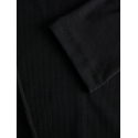 JJXX Fifi 3/4 ærme rib V-hals bluse - Sort