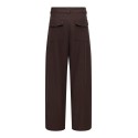 ONLY Clair mellemtalje barrel fit bukser - Black Coffee